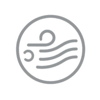 Air element icon symbolizing emotional balance and holistic personal growth
