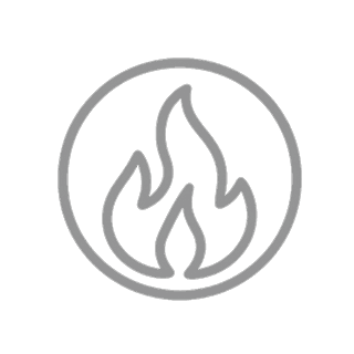 Fire element icon representing energy, motivation, and personal growth mindset