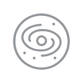 Space element icon representing mindfulness and holistic personal growth awareness