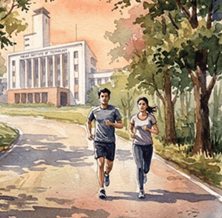 People practicing healthy lifestyle assessment habits through outdoor running and wellness activities
