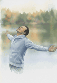 Person experiencing holistic personal growth through mindfulness and emotional well being