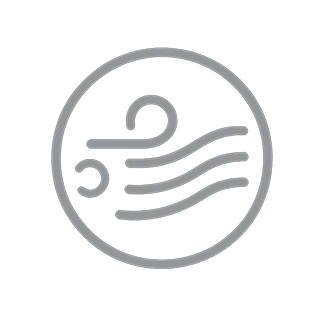 Air element icon symbolizing emotional balance and holistic personal growth