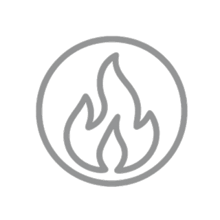 Fire element icon representing energy, motivation, and personal growth mindset