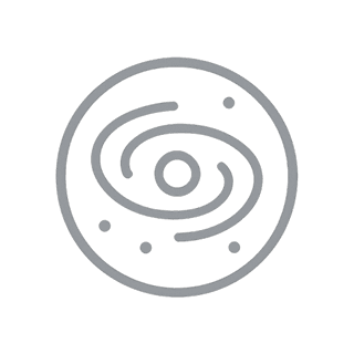 Space element icon representing mindfulness and holistic personal growth awareness