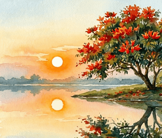 Peaceful nature scenery supporting mindfulness and daily practices for personal growth